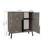 Hanah Home Darien - Gordion Marble, Black Wood